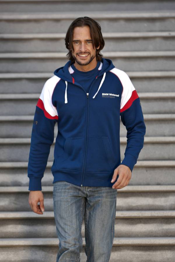 Hoodie BMW Motorrad couleur noir et bleu homme