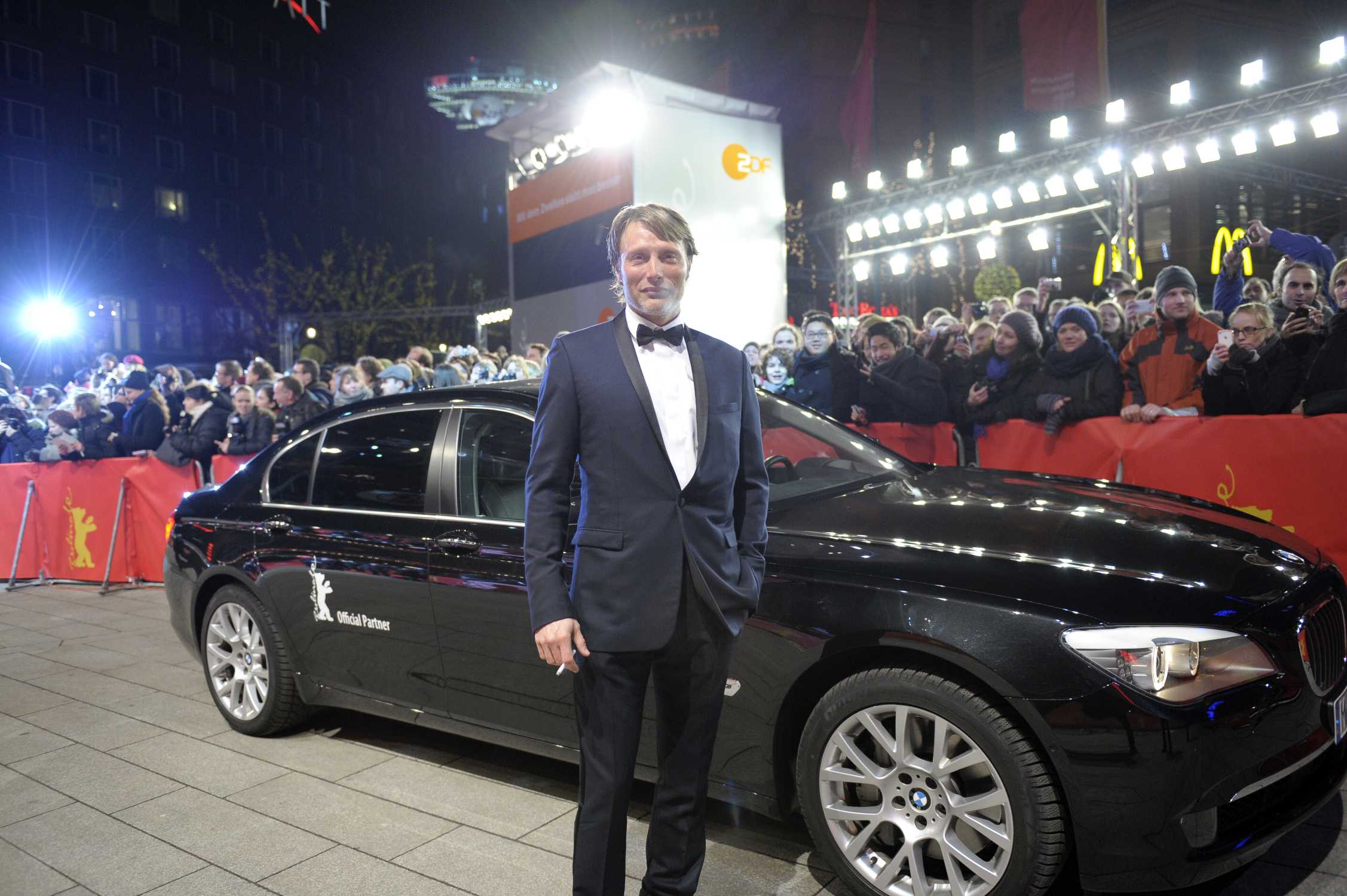 Arrival Mads Mikkelsen. Awards Ceremony Berlin International Film