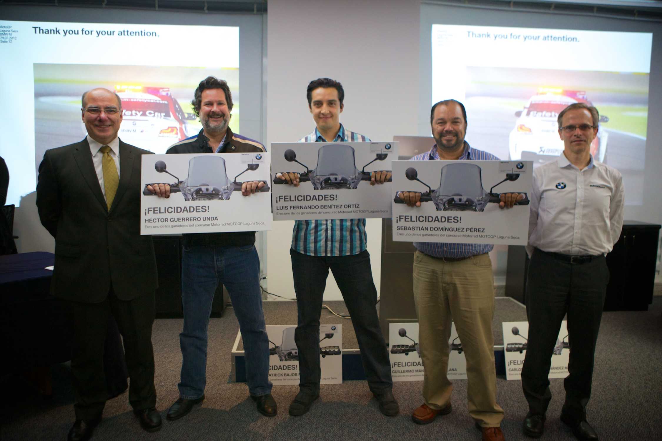 Motorrad Mexico Gerd Dressler, Michel Goudet and winners (07/2012)