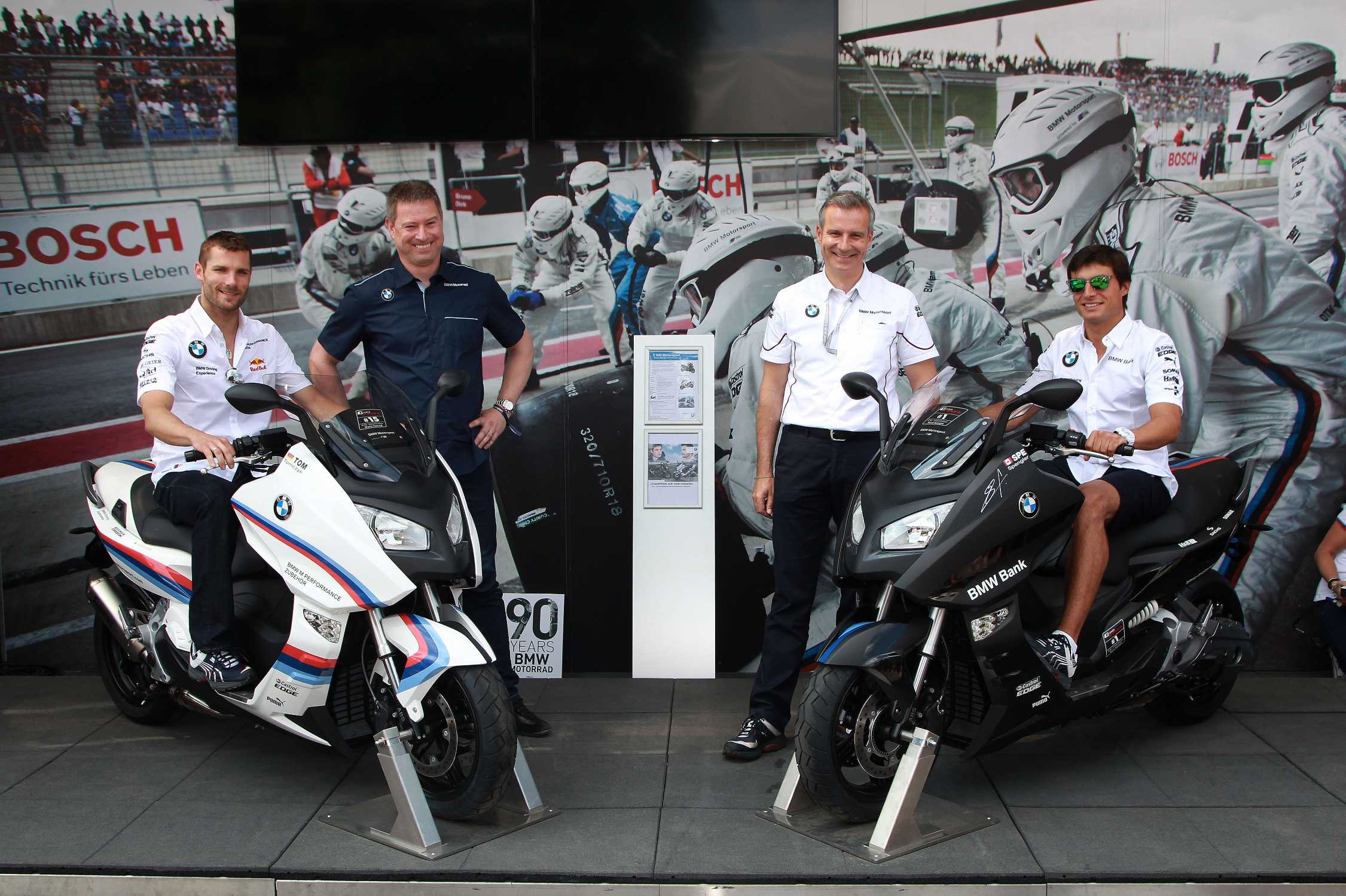 BMW Motorrad Pr sentiert Zwei Sondermodelle C 600 Motorsport Edition Maxi Scooter Mit 