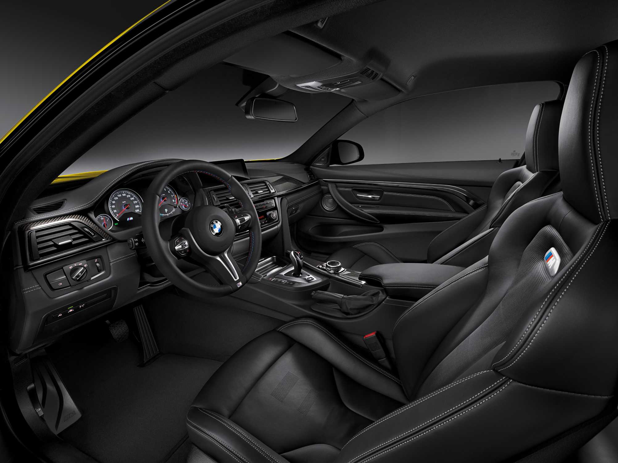 The All New Bmw M4 Coupé Interior Upholstery Full Leather Merino Black Trim Finishers Carbon Fibre Highlight Chrome Ag 12 2017