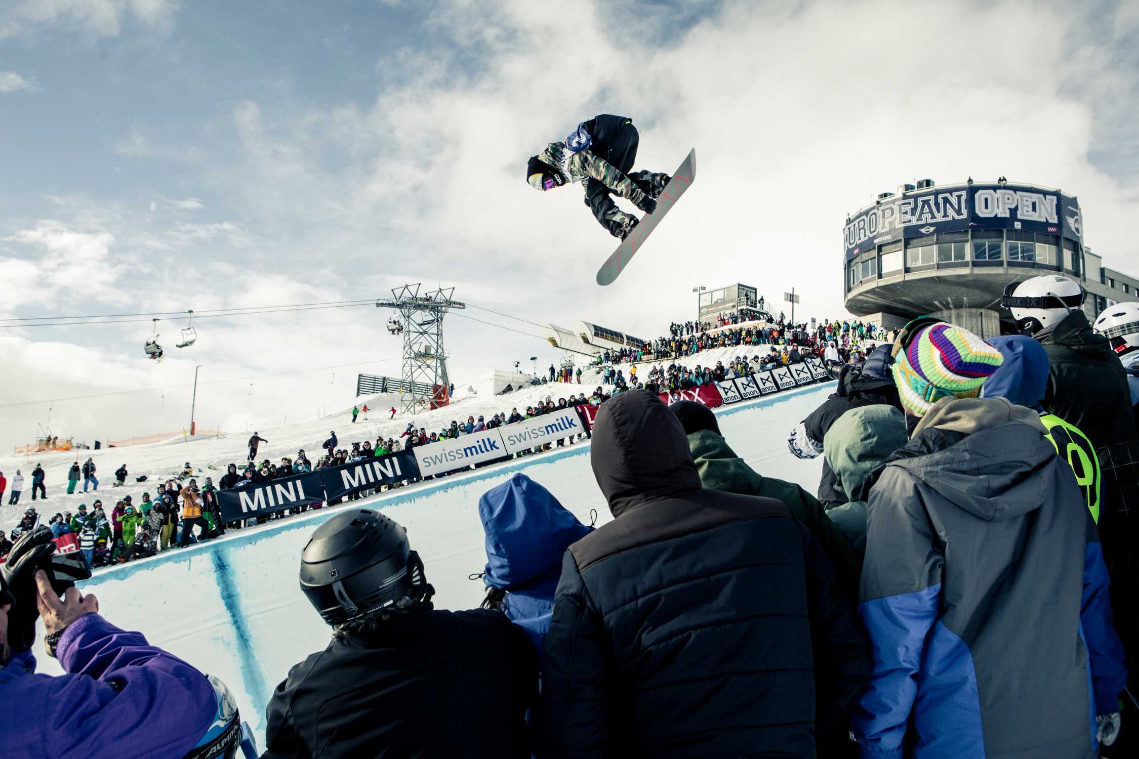 MINI Burton European Open Laax Halfpipe.