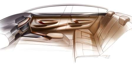 The new BMW 4 Series Gran Coupe - Drawing (02/2014)