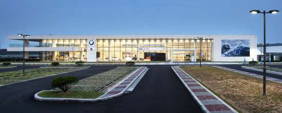 Opening of the first BMW Group Driving Center in Asia in Incheon / South Korea on 14th July 2014: Main building.