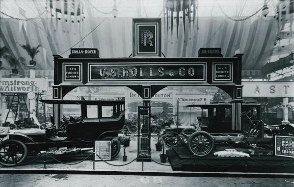 C.S. ROLLS & CO. STAND, 1906 OLYMPIA MOTOR SHOW