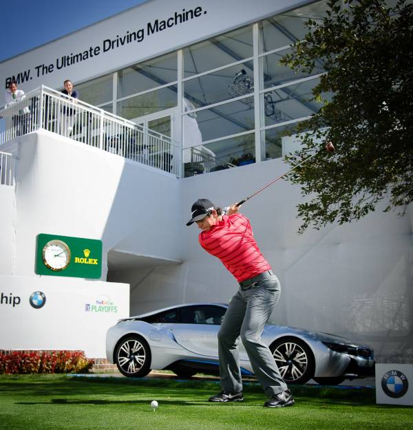 Past Bmw Championship Winners Rory Mcilroy Zach Johnson And Camilo Villegas Attempted To Recreate Arnold Palmer S Historic Drive Off The 1st Tee From The 1960 U S Open At Cherry Hills Country Club