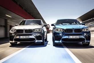 The new BMW X5 M and the new BMW X6 M.(10/2014)