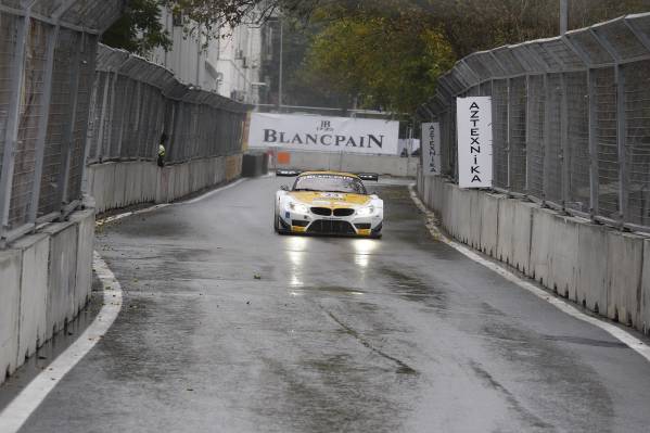 Alessandro Zanardi goes onto the streets of Baku with his BMW Z4 GT3