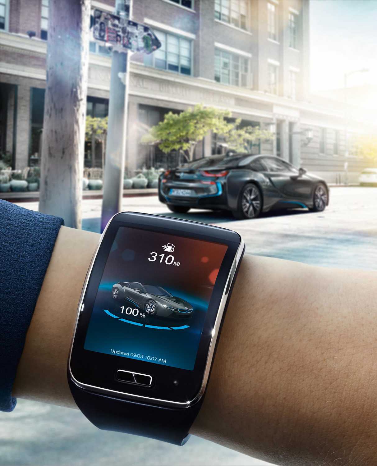Bmw I Remote App A Winner In The Ces Innovation Awards 15 Seamlessly Connected With Bmw I Vehicles Via The Samsung Gear S Smartwatch