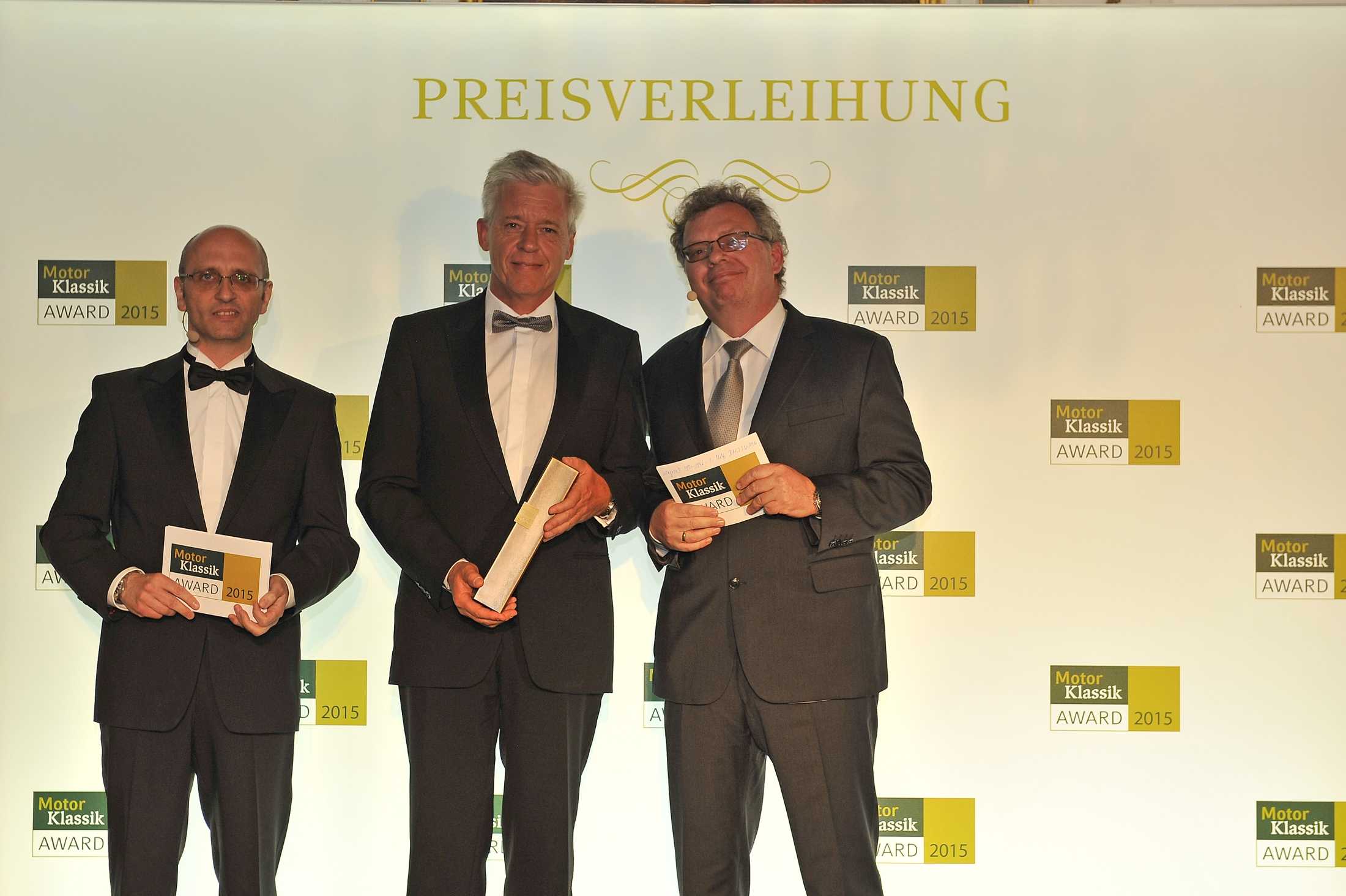 Motor Klassik Awards 2015. Mitte: Ulrich Knieps, Leiter BMW Group ...