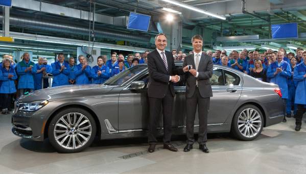 of production of new BMW 7 Dingolfing