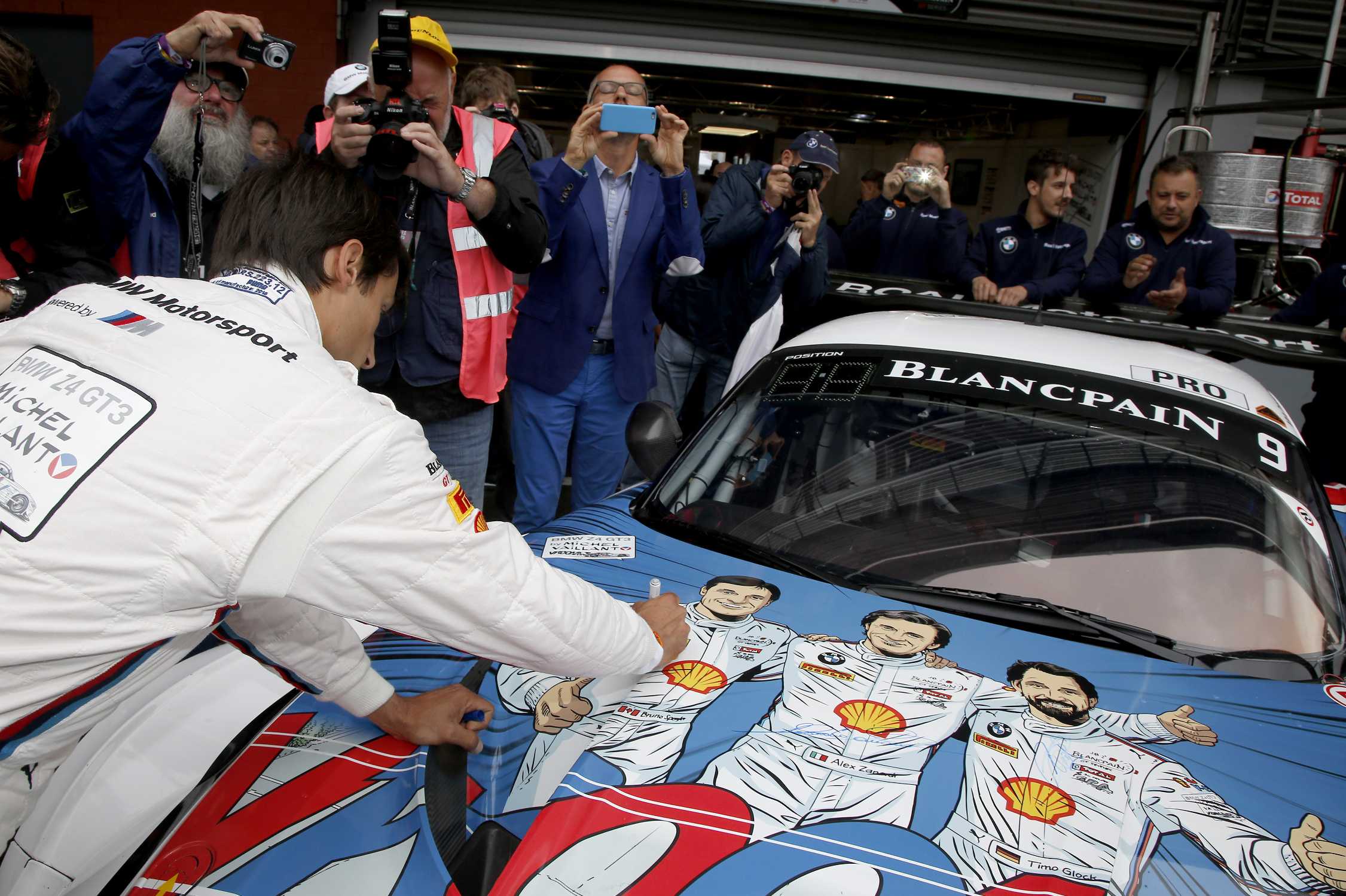 22th/26th July, Spa-Francorchamps (BE). 24h Spa-Francorchamps 2015. #9 BMW Z4 GT3, ROAL Motorsport, BMW works driver Bruno Spengler (CA). This image is copyright free for editorial use © BMW AG (07/2015).