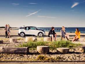 The all-electric BMW i3 now also available at DriveNow car sharing in Copenhagen and interconnected with public transport (08/2015)