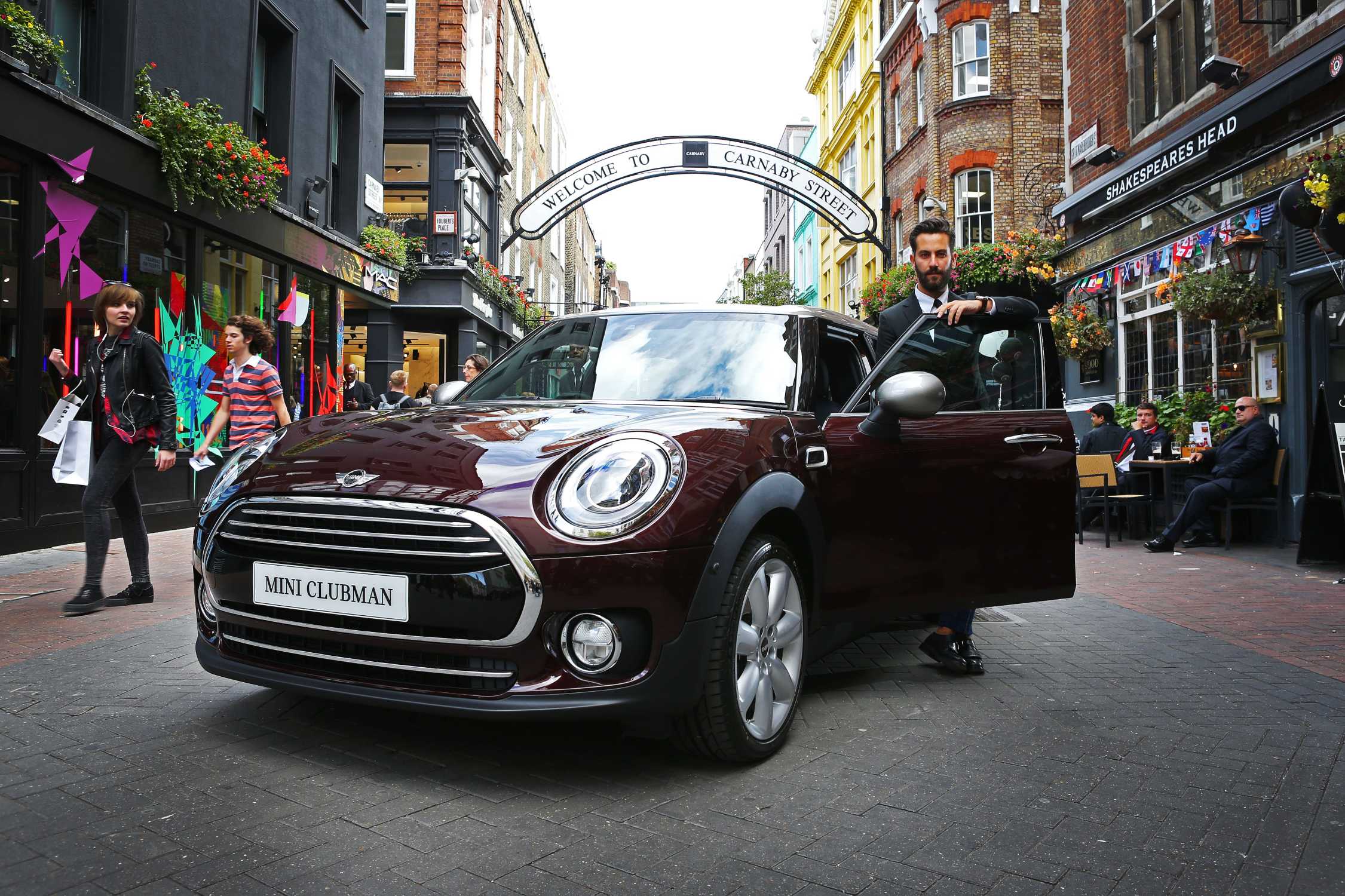 The New MINI Clubman unveiled on Carnaby Street at the GQ Style Night Out  2015