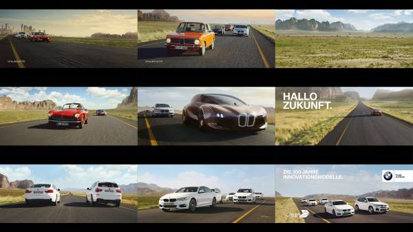 Hello Future The Bmw Germany Centenary Campaign Spotlight On The Bmw Brand And Bmw 100 Years Innovation Models