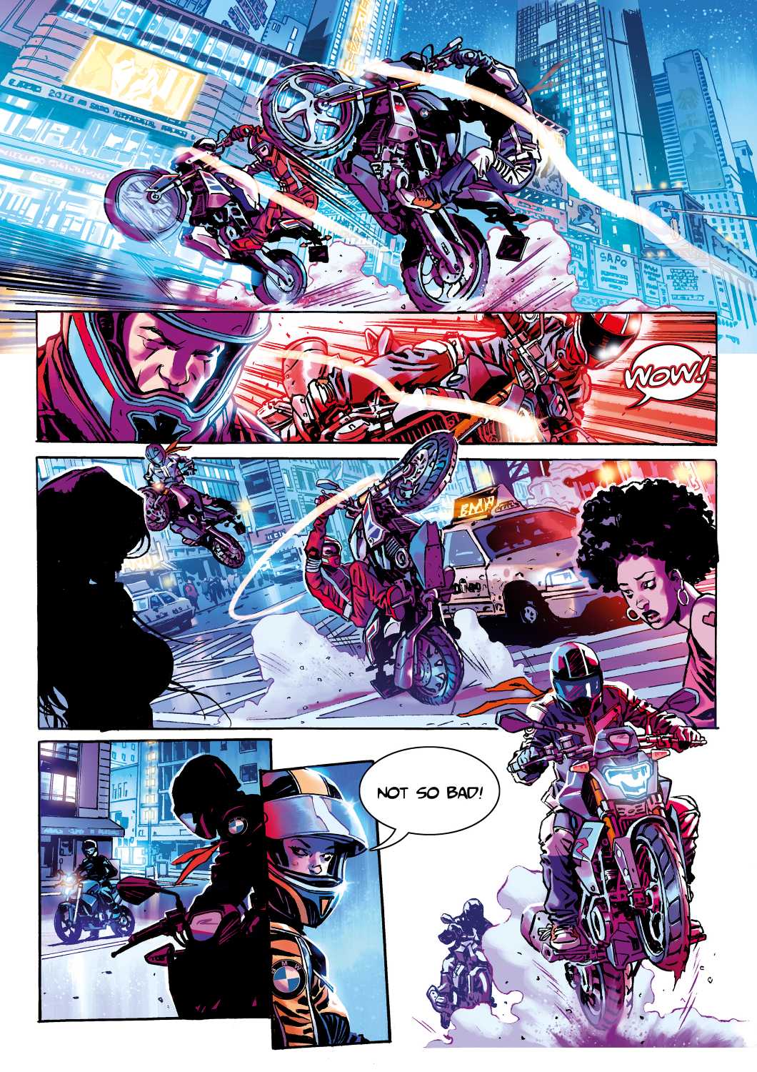 Riders in the Storm. BMW Motorrad presents its first graphic novel at Comic Con Germany