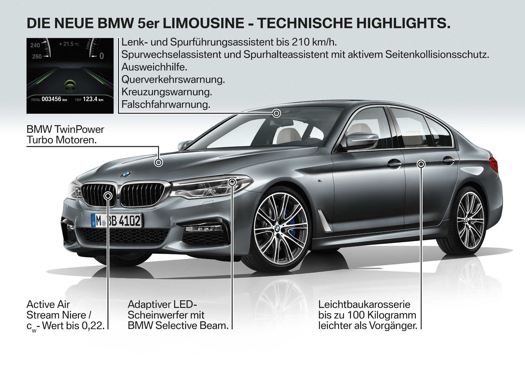 Die neue BMW 5er Limousine (10/2016).