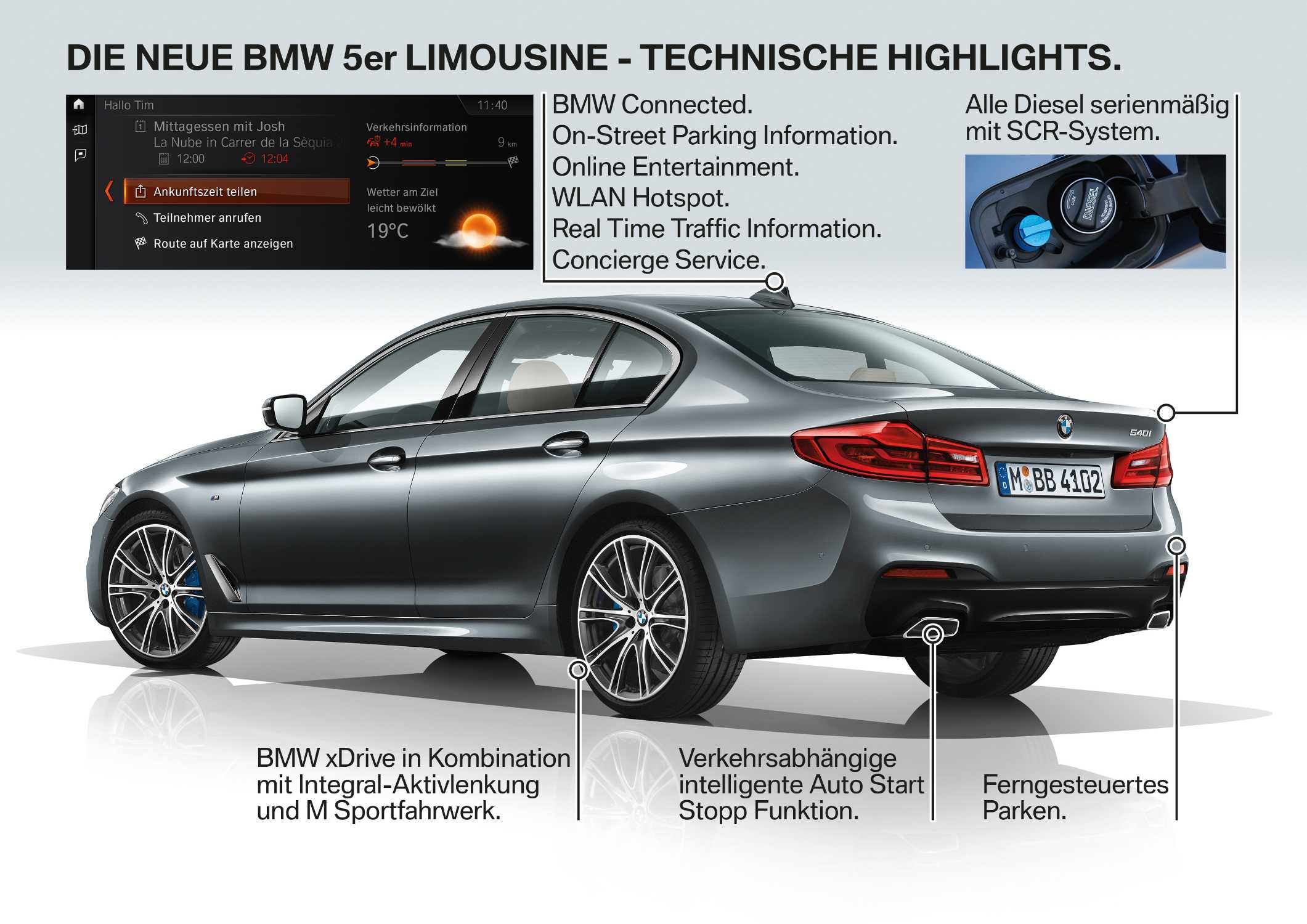 Die neue BMW 5er Limousine (10/2016).