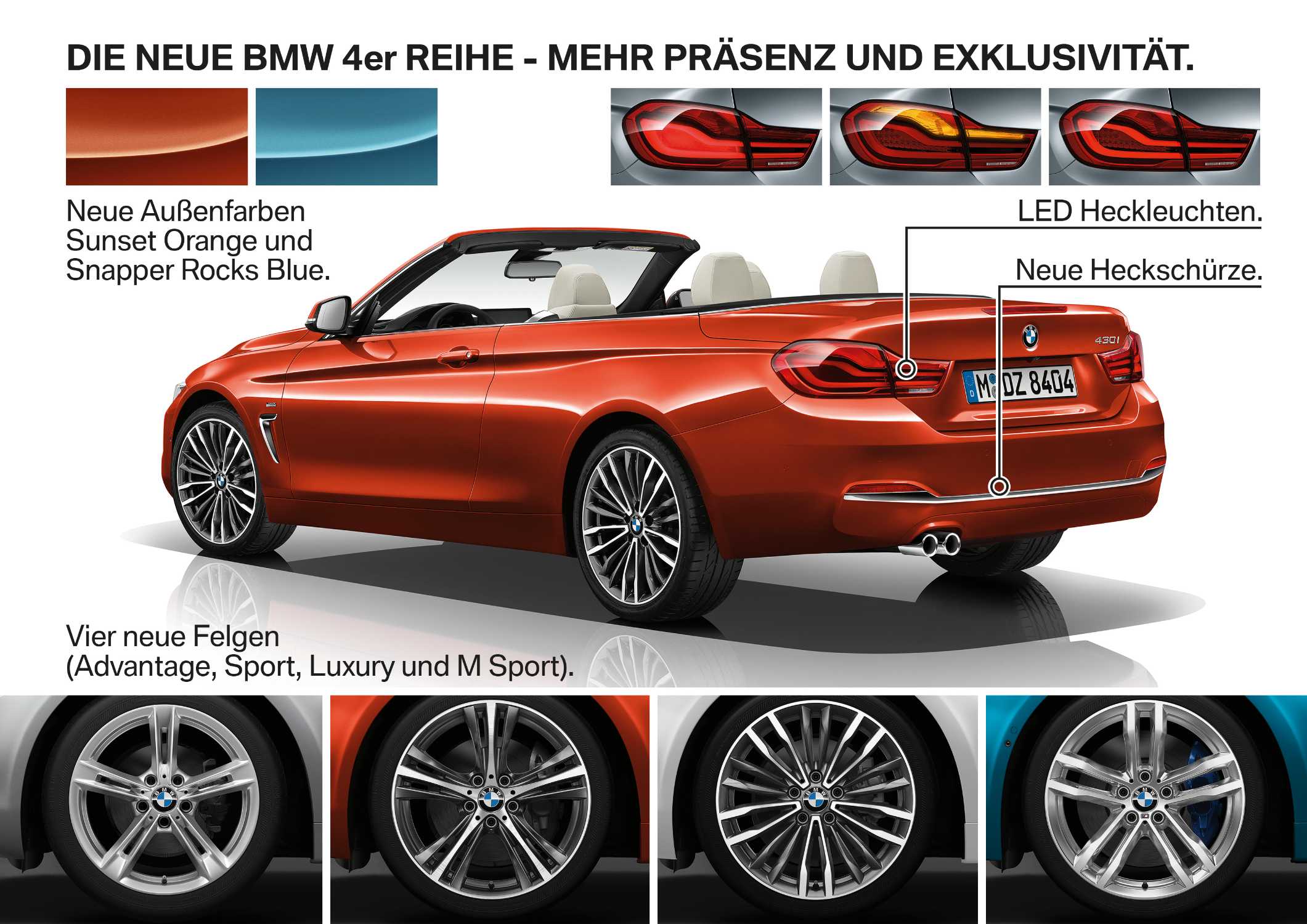 Die neue BMW 4er Reihe, Highlights (01/2017).
