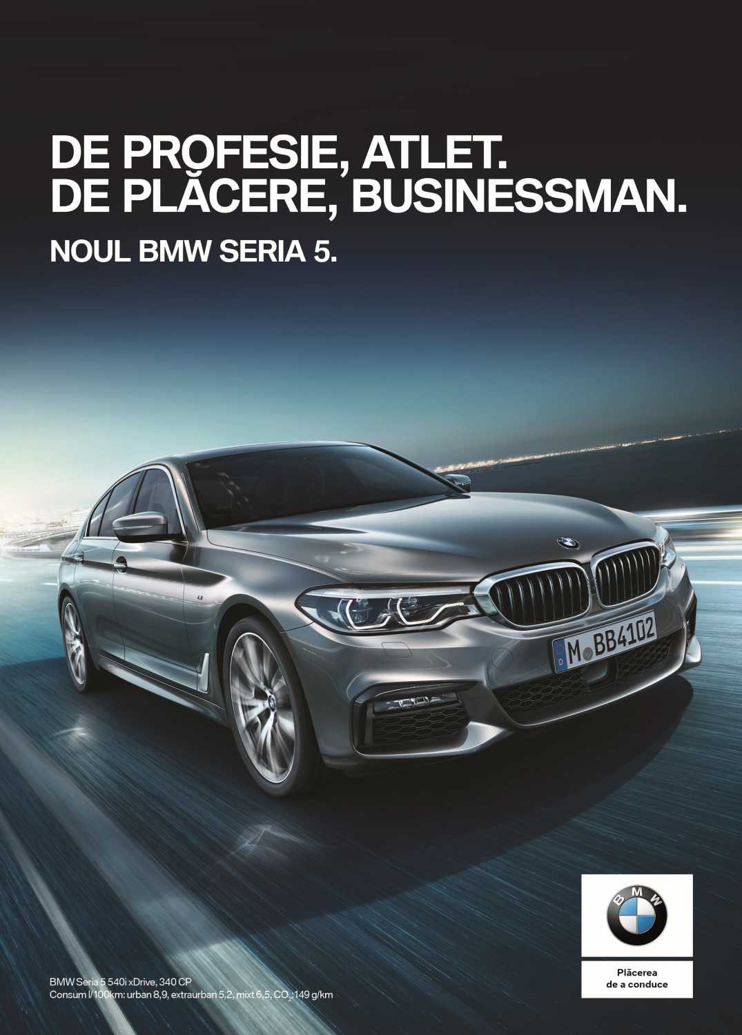 The New BMW 5 Series Print Campaign, Romania (02/2017)