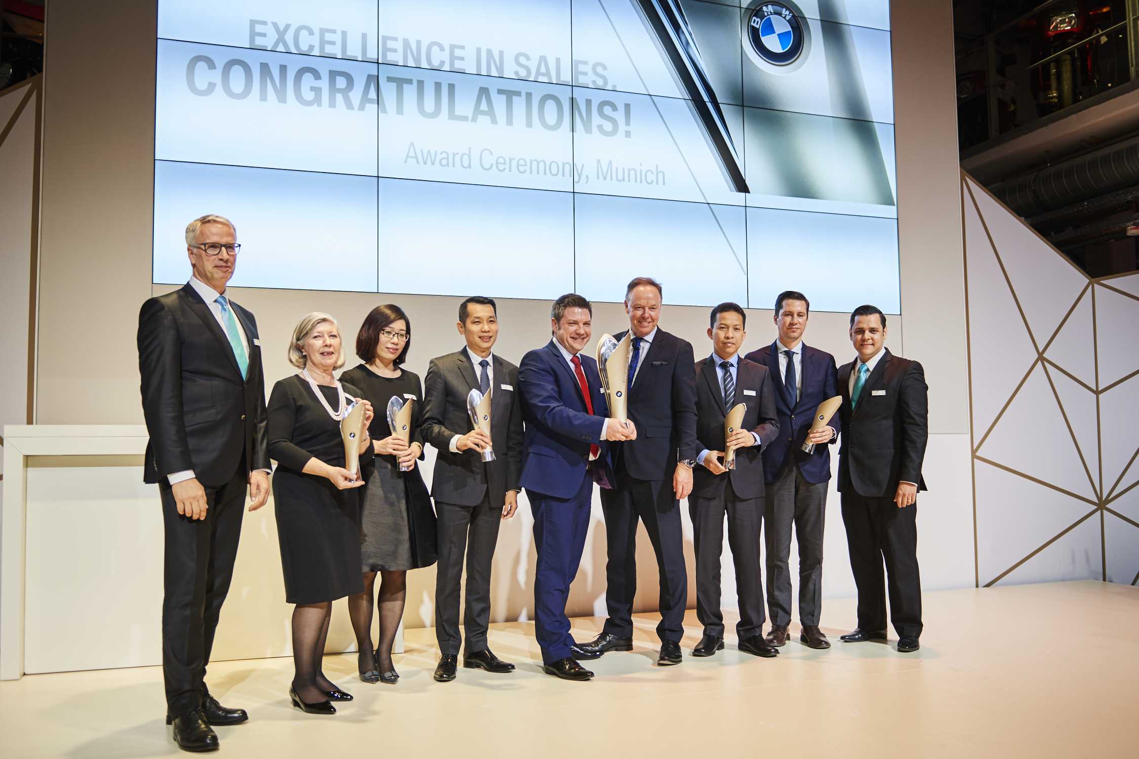 BMW honoured its 36 best dealers worldwide during the Excellence in