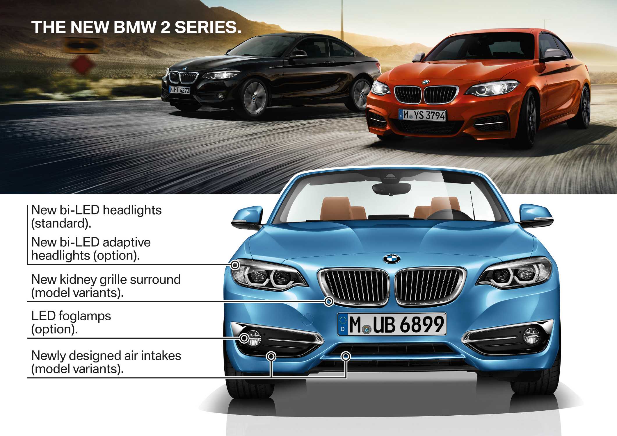 Specs for all BMW F22 LCI 2 Series Coupe versions