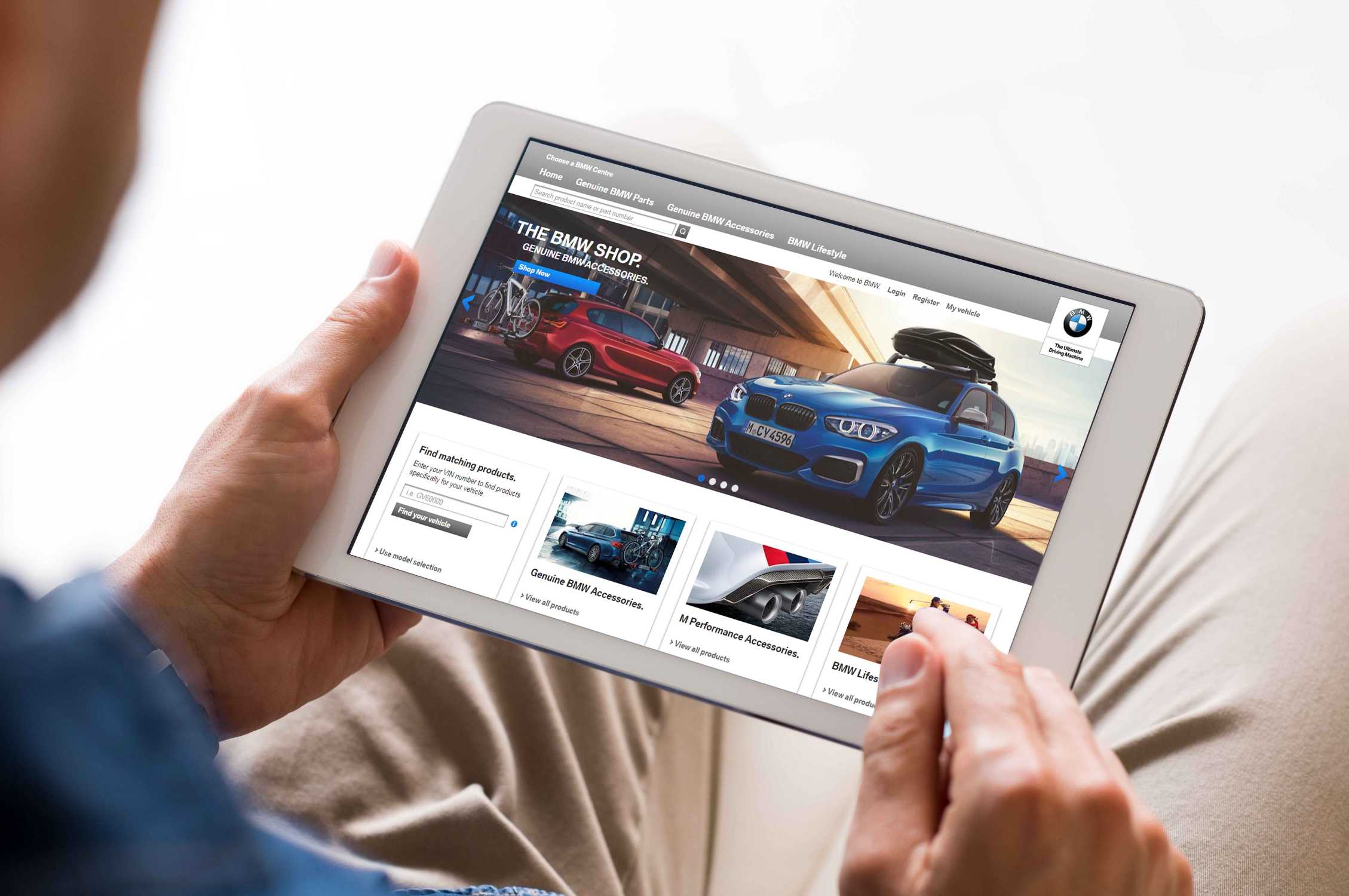 BMW Parts, Accessories and Lifestyle products now available at the of a button.