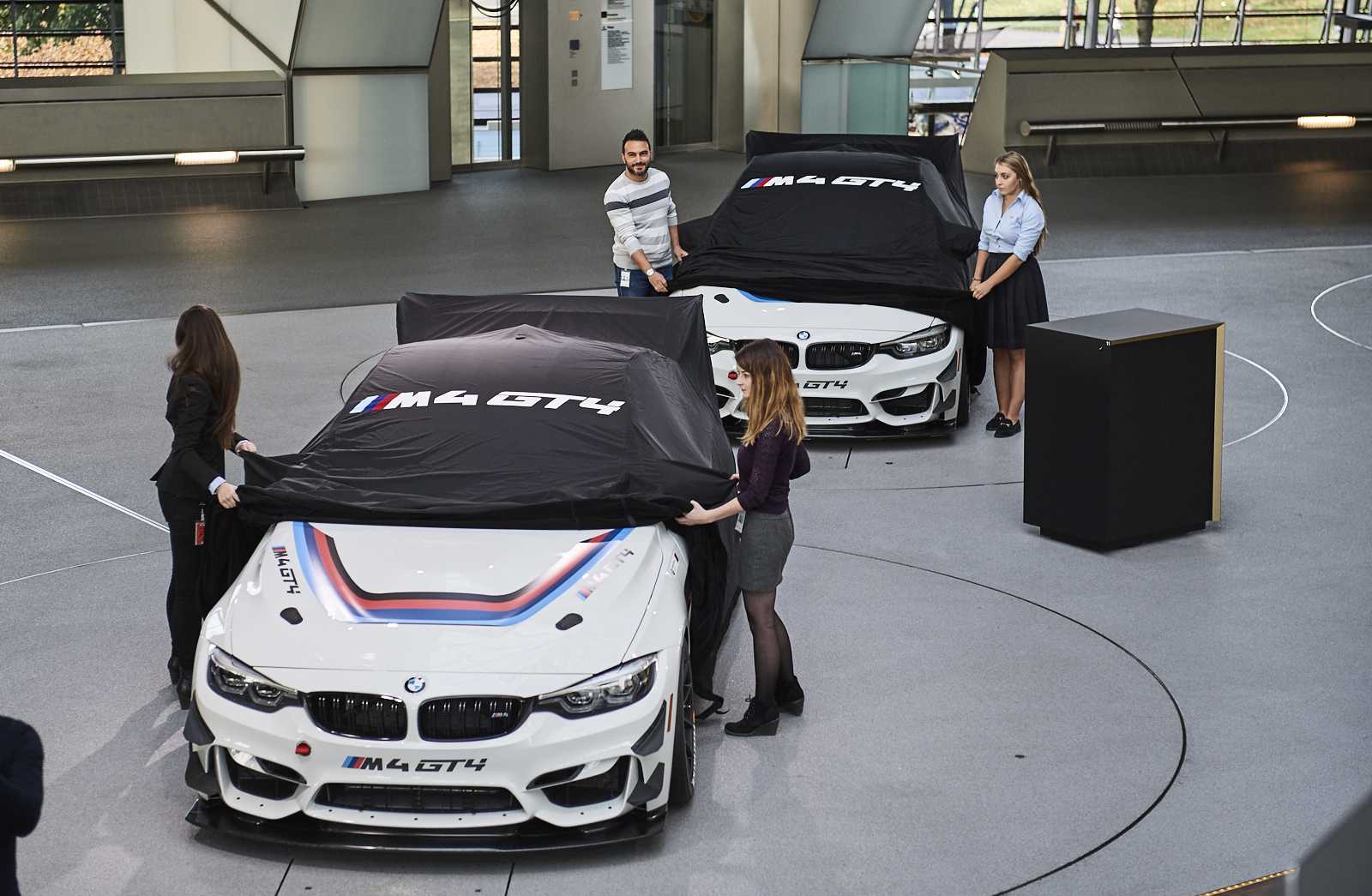 Munich (GER), 25.10.2017. BMW Welt, BMW M4 GT4, BMW Customer Racing, Delivery.