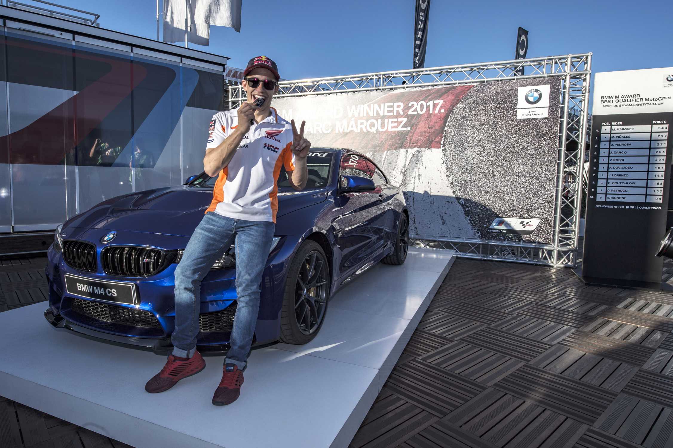 Marc Marquez y su BMW M4 CS