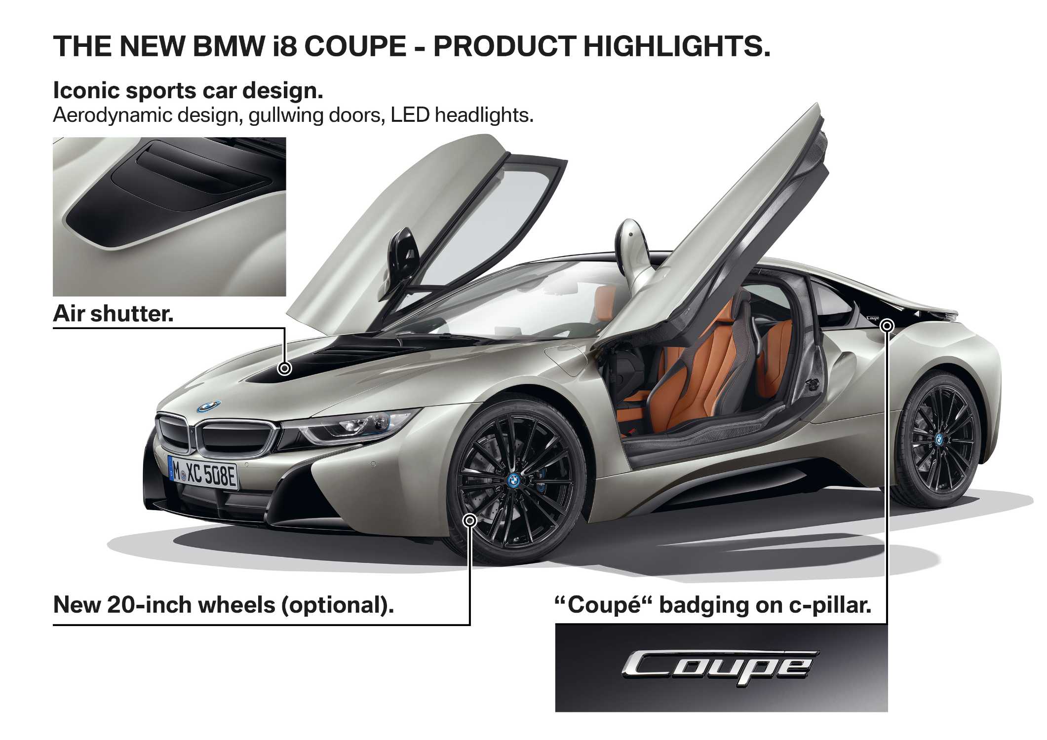 The new BMW i8 Coupe - Product Highlights. (11/2017)