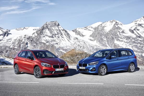 The new BMW 2 Series Active Tourer and the new BMW 2 Series Gran Tourer (01/2018).