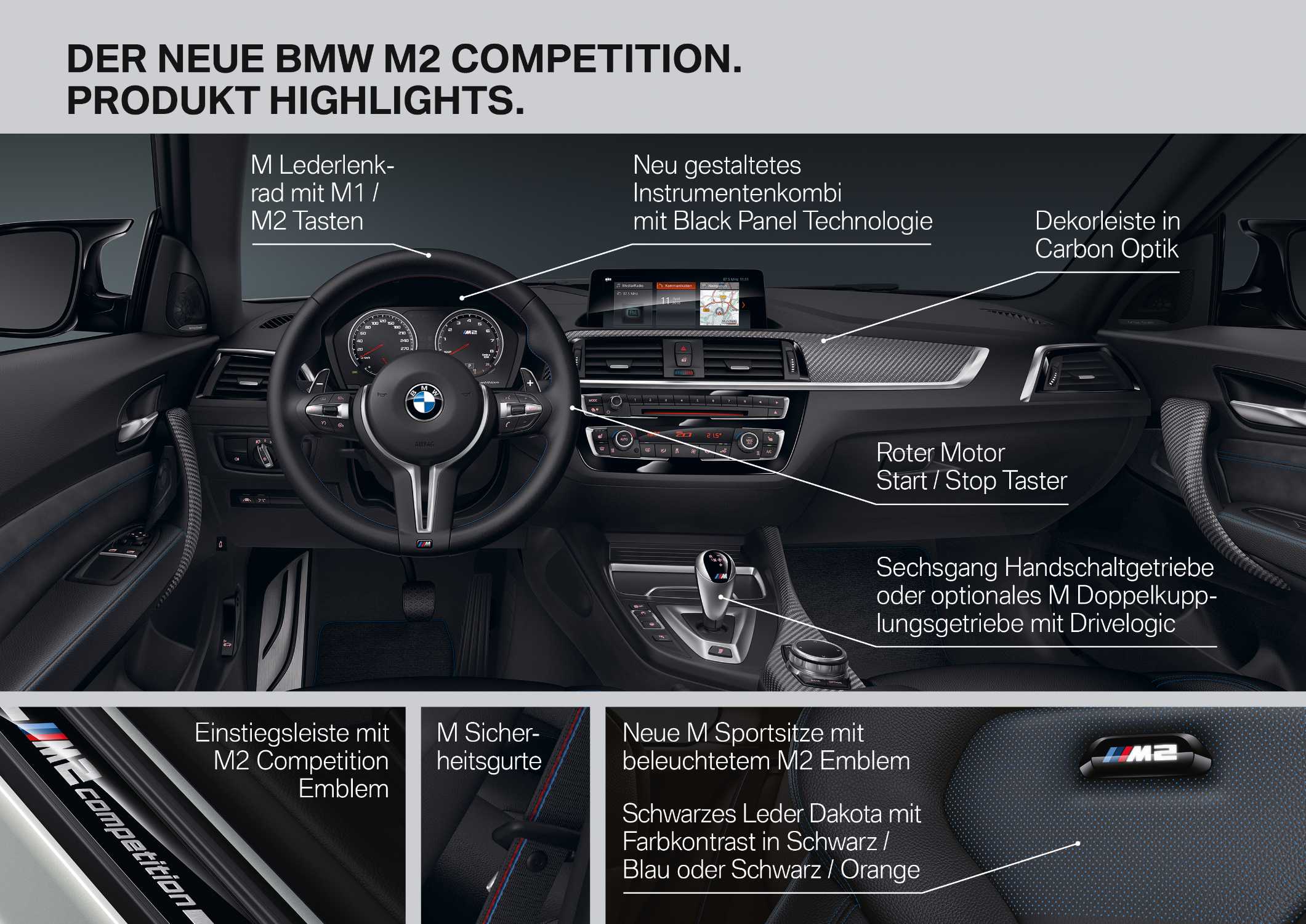Der neue BMW M2 Competition (04/2018).