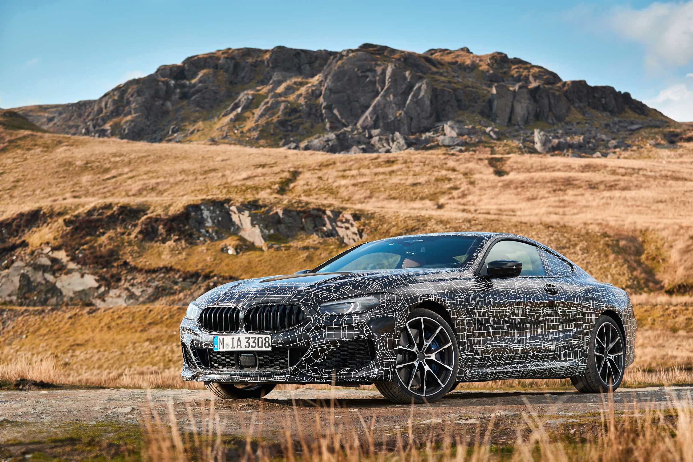 Testing of the new BMW 8 Series Coupe (04/2018).