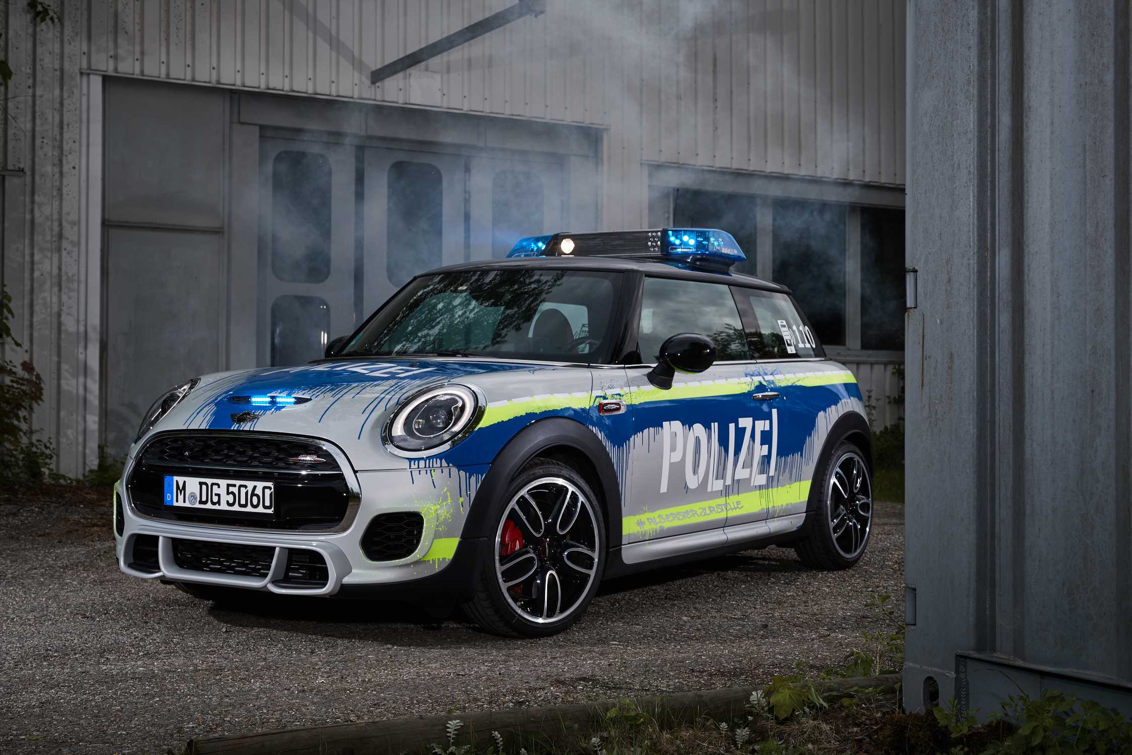 The MINI John Cooper Works as police car (05/2018).