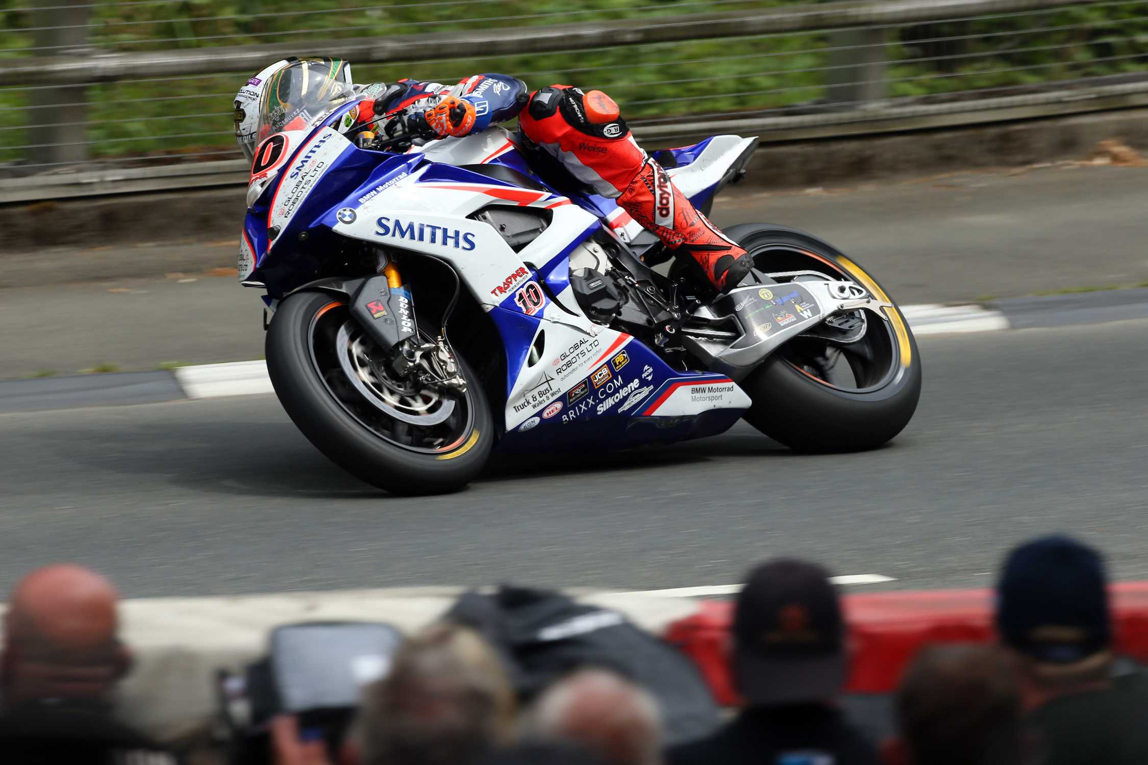 Isle of Man (GBR) Tourist Trophy 08th June 2018. Team Smiths Racing BMW