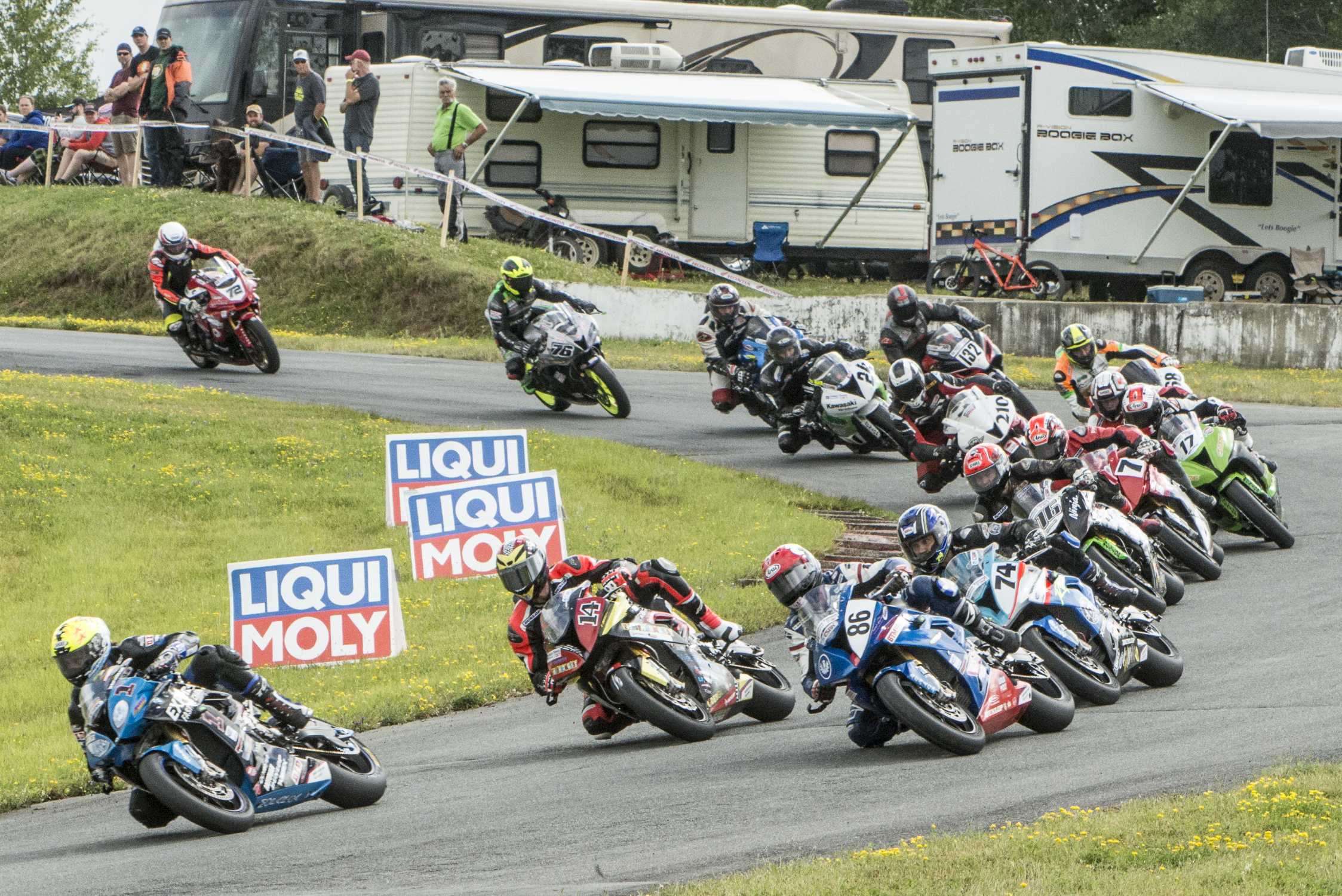 Atlantic Motorsport Park (CAN) Canadian SBK 22nd July 2018. Team BMW ...