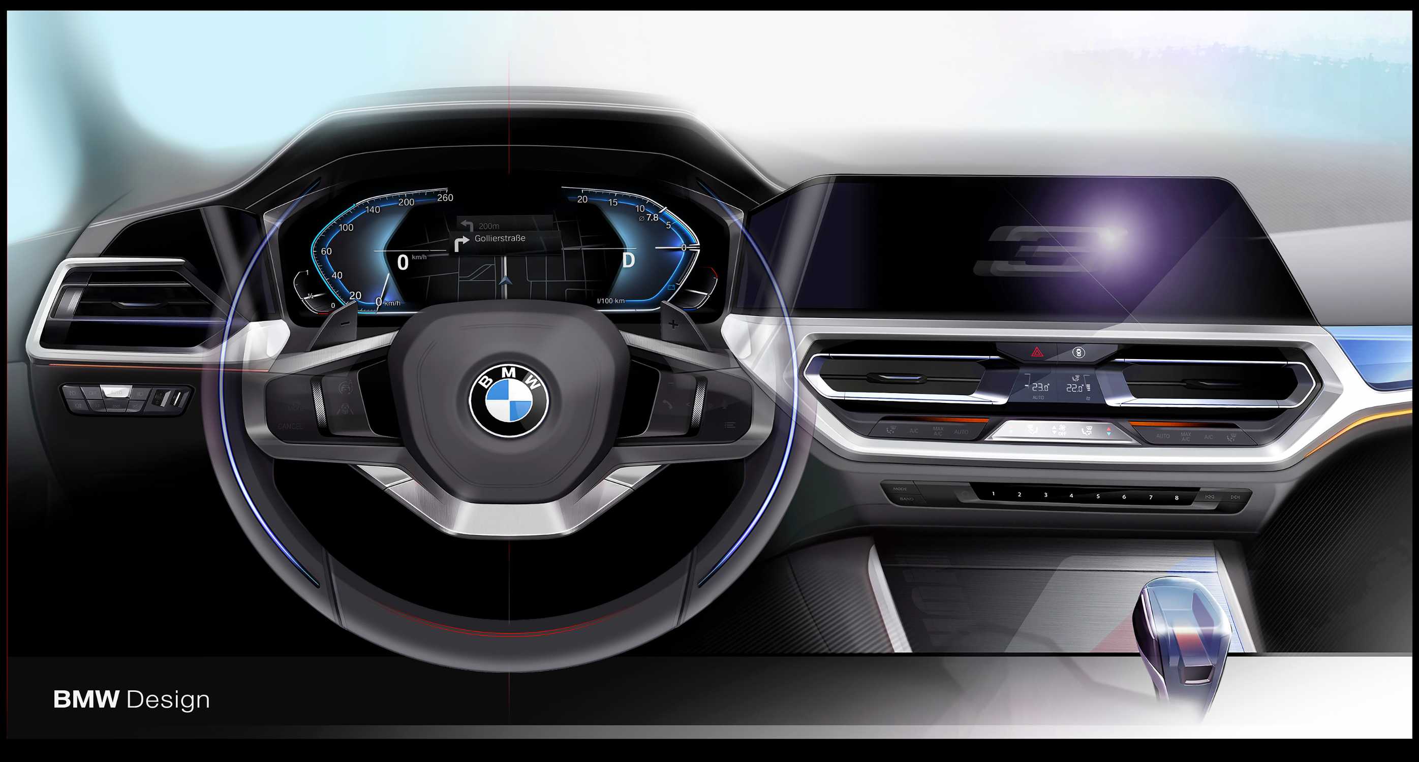 The all-new BMW 3 Series Sedan Interior (10/2018).