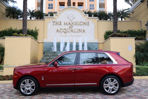 Rolls Royce Cullinan White on Orange  Luxx Miami Exotic Car Rental Miami   Exotic Car Selections Miami