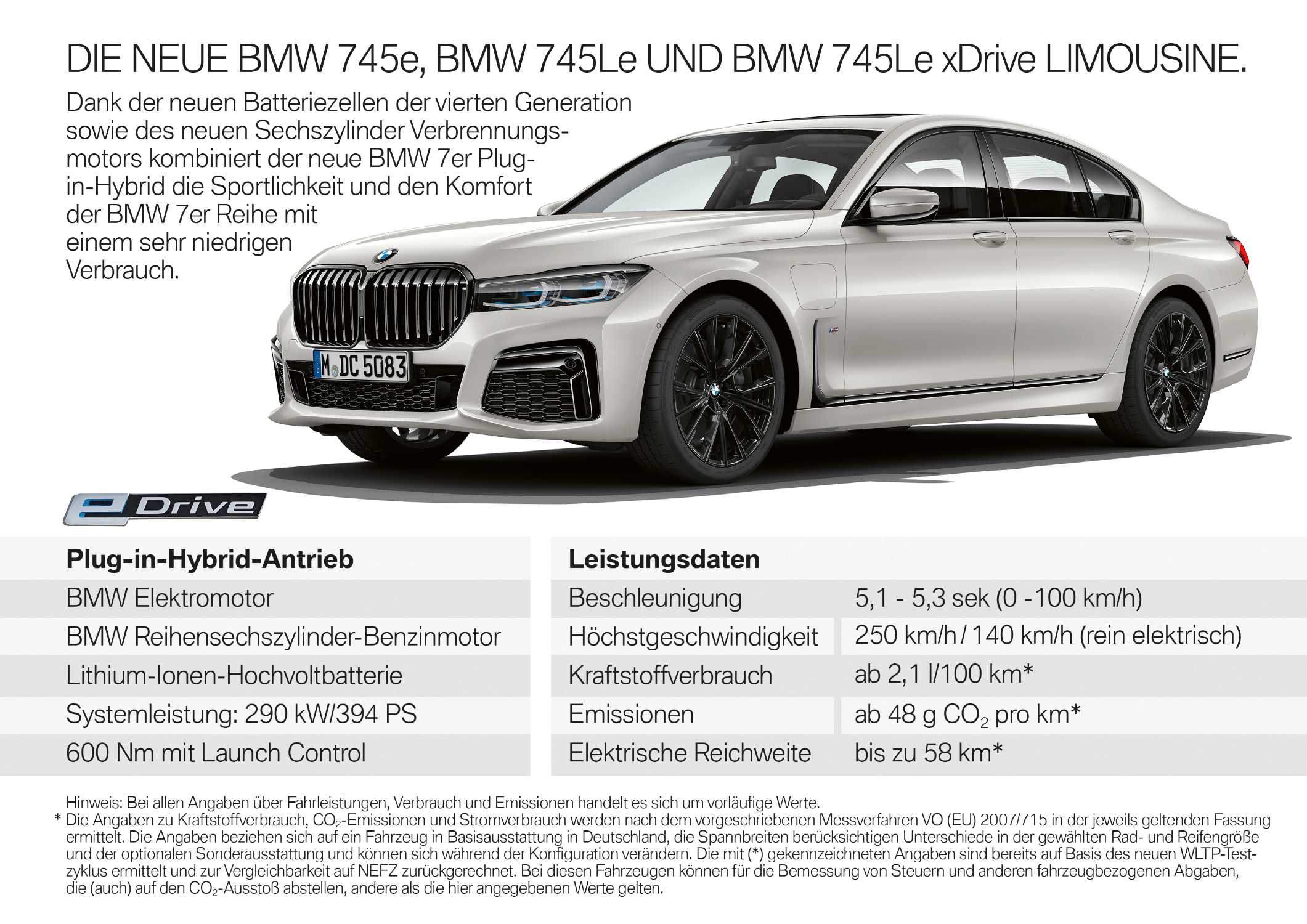 Die Plug-in-Hybrid-Modelle der neuen BMW 7er Reihe - Highlights (02/2019).