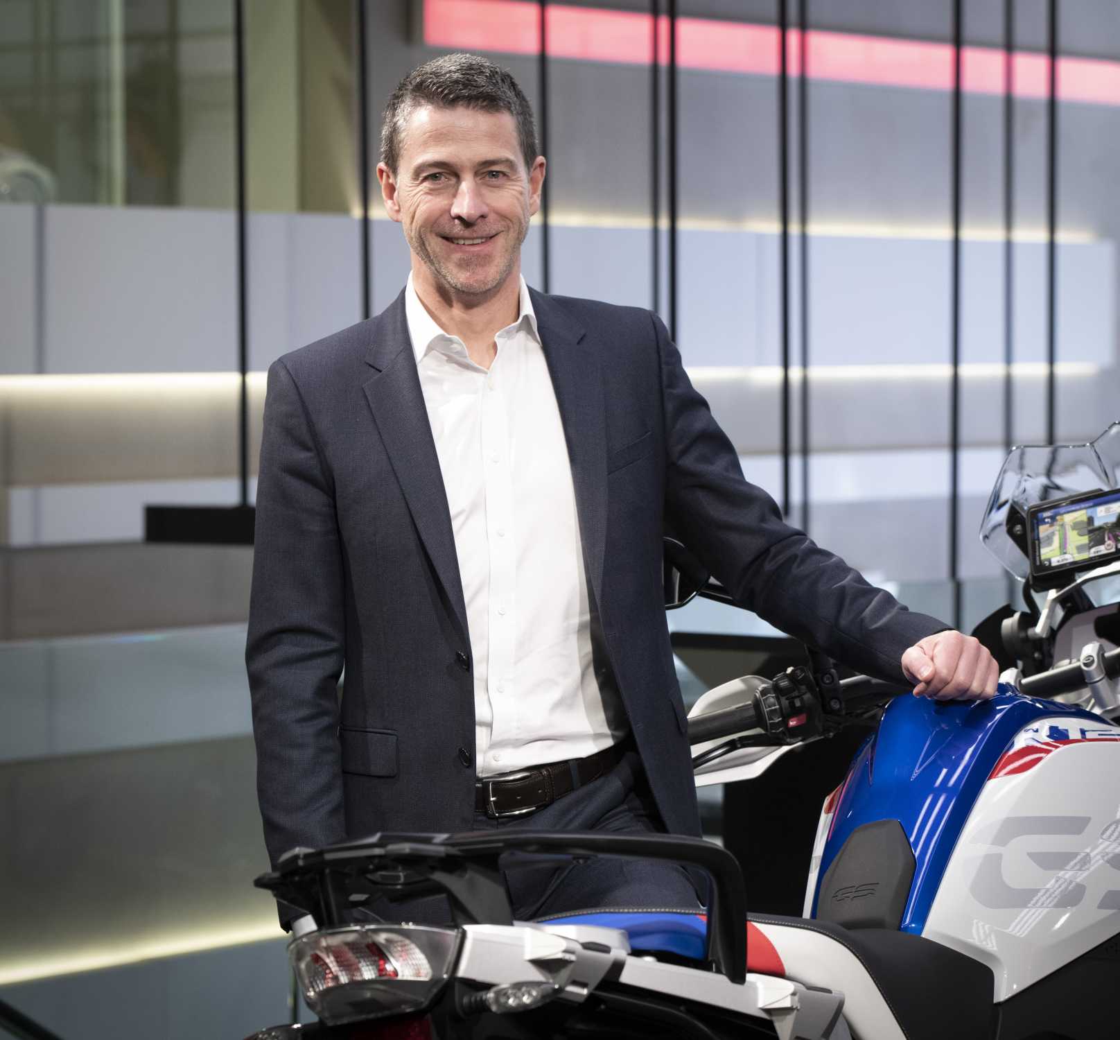 BMW Group Belux - Eddy Haesendonck at the BMW Motorrad Dealer Clash 2019 in the BMW Brand Store Brussels (03/2019)