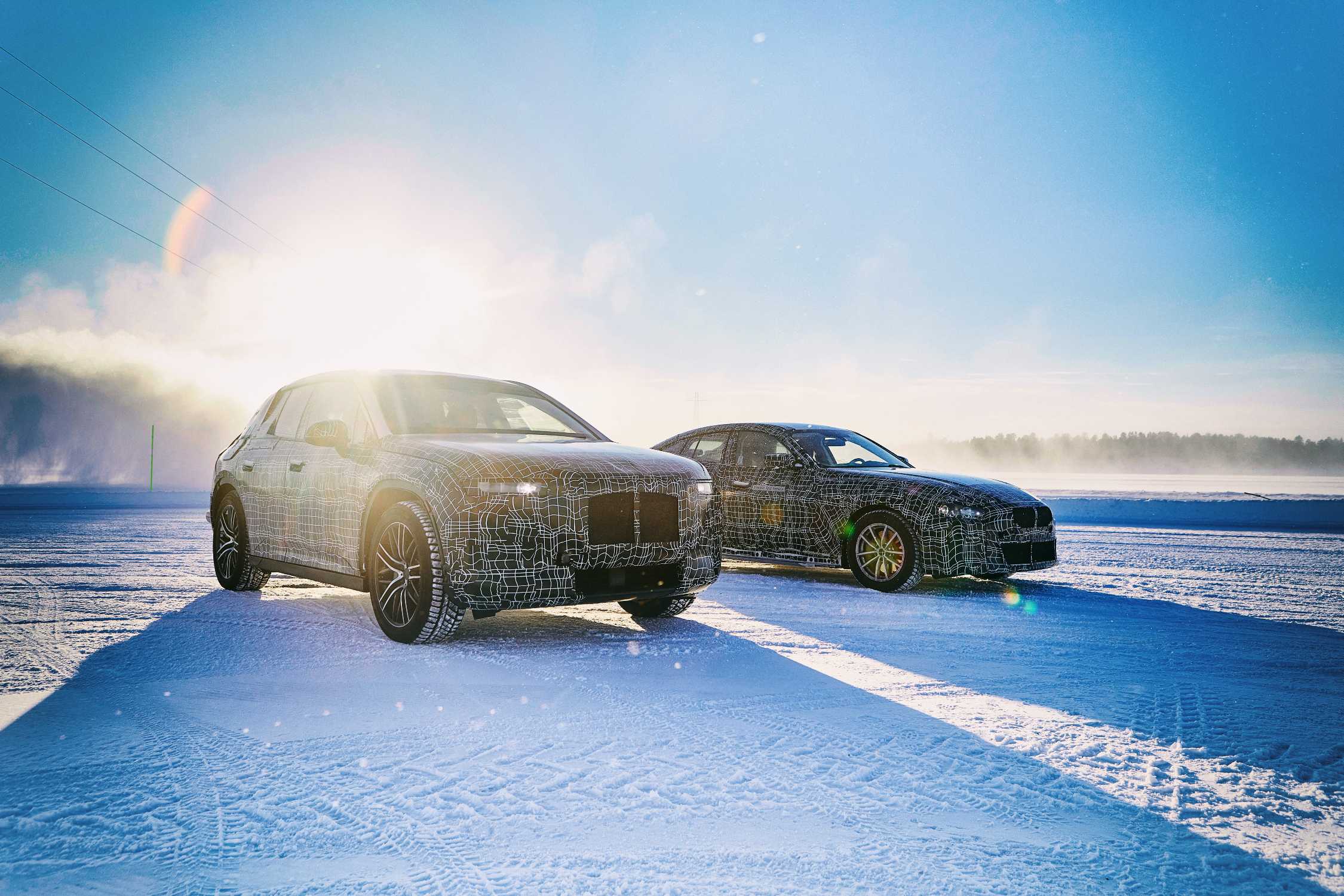 The BMW iNEXT and the BMW i4 undergo winter trial tests (03/2019).
