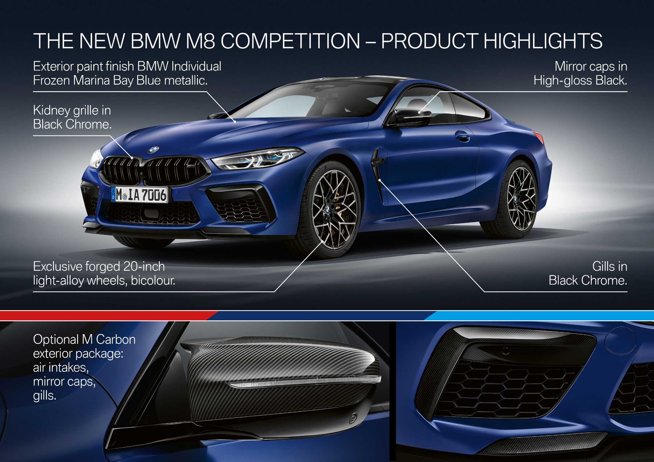 The all-new BMW M8 Competition Coupe and the all-net BMW M8 Convertible (06/2019).