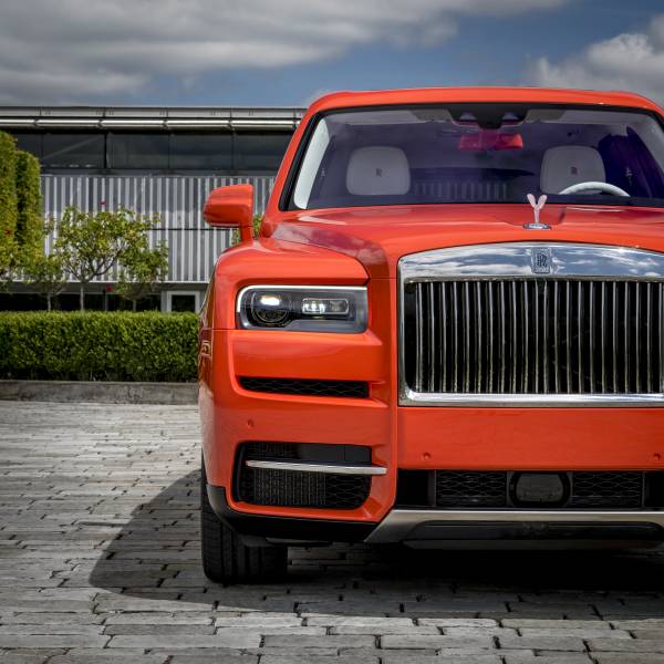 orange rolls royce phantom