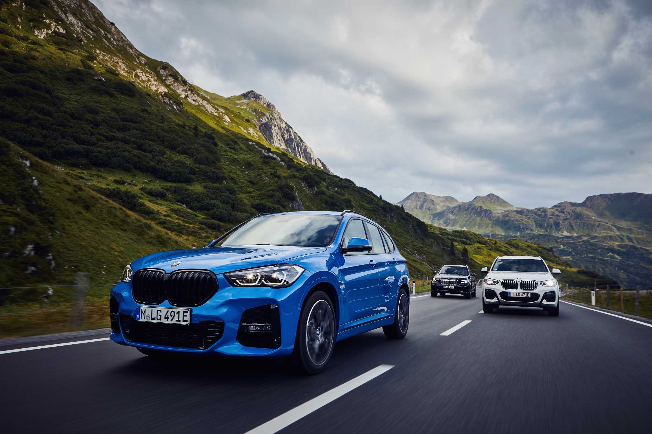The new BMW X1 xDrive25e, the new BMW X3 xDrive30e and the new BMW X5 xDrive45e (09/2019)