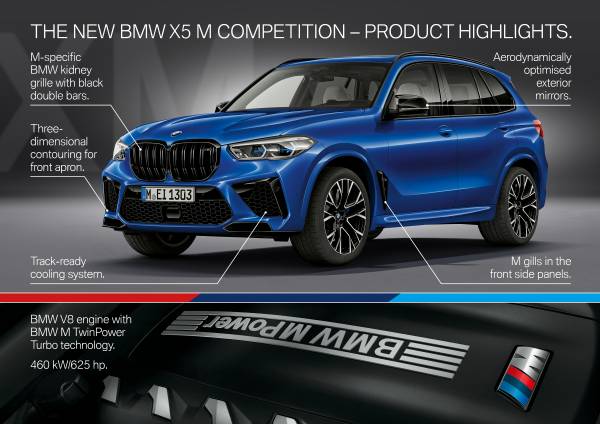 The New Bmw X5 M And Bmw X5 M Competition The New Bmw X6 M