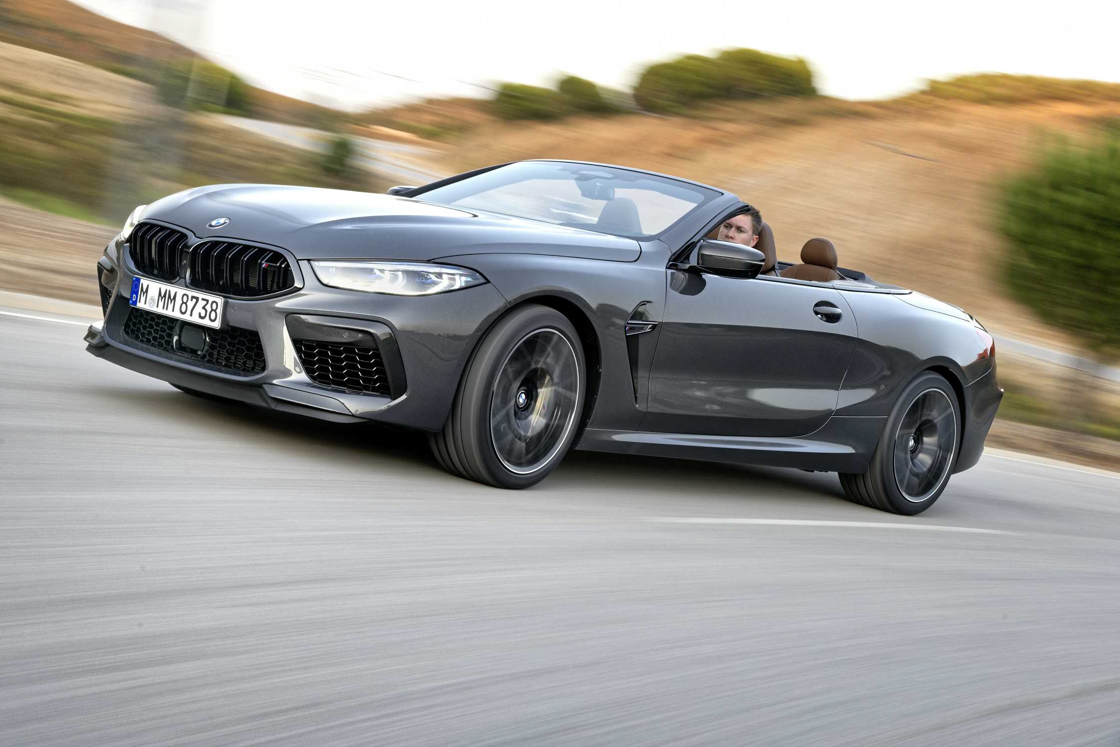 The New Bmw M8 Competition Convertible In Colour Brands Hatch Grey And