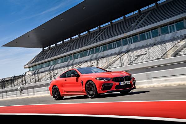 The New Bmw M8 Competition Coupe In Colour Fire Red And 20 M