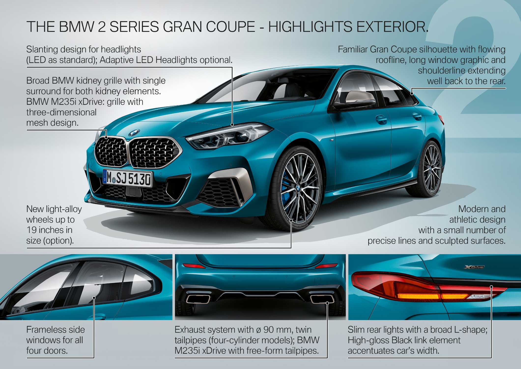 The all-new BMW 2 Series Gran Coupe -  Product Highlights (10/2019).