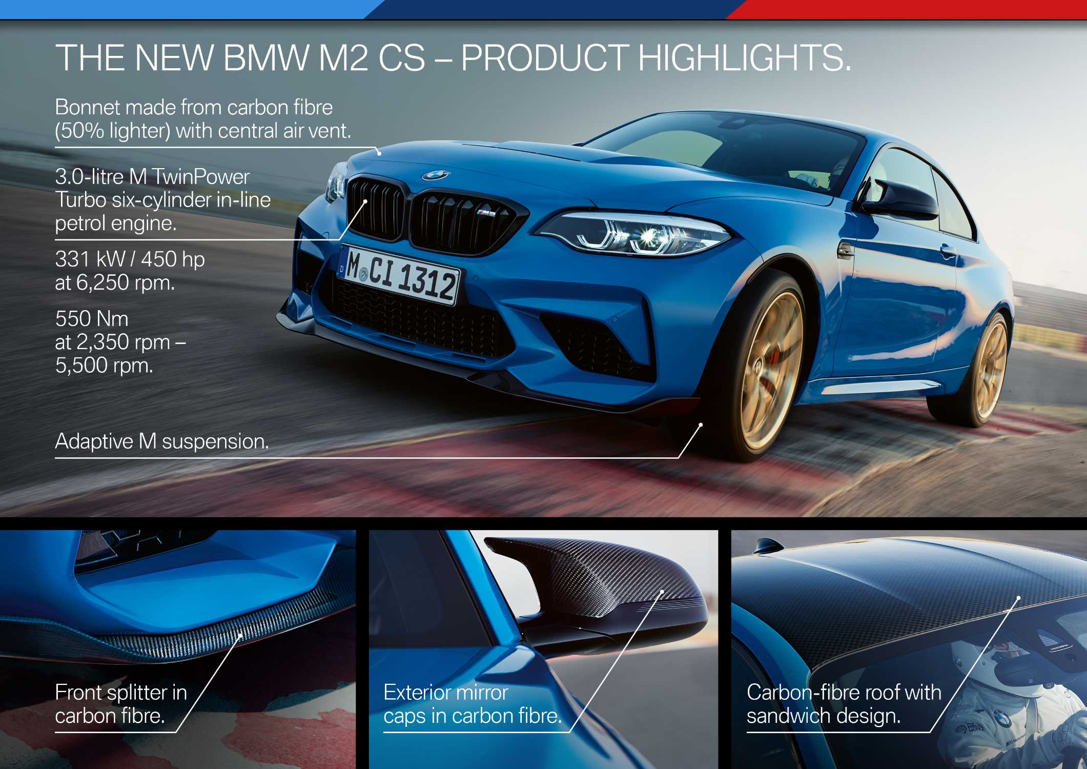 The all-new BMW M2 CS (11/2019).