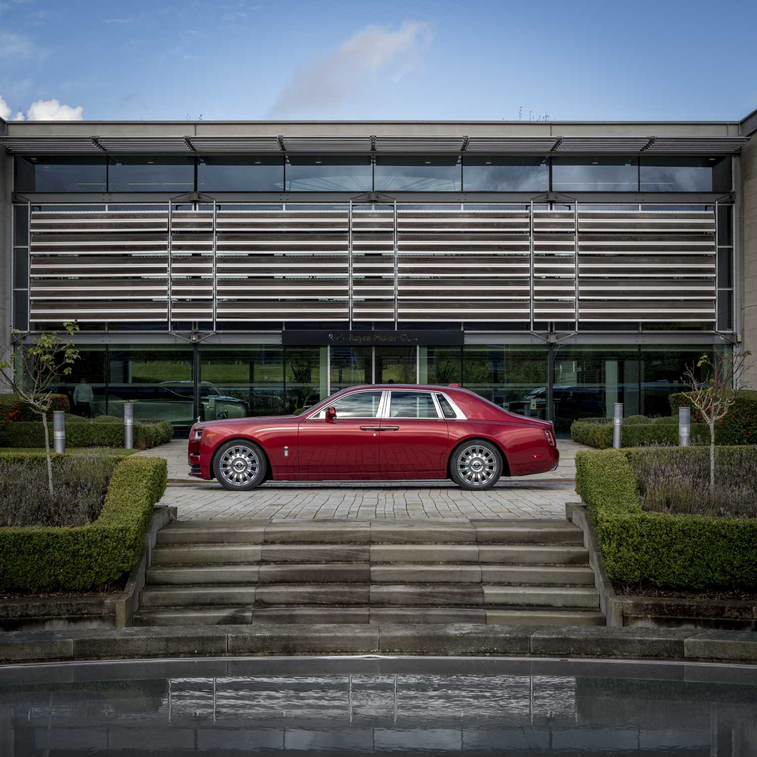 Red Rolls-Royce Phantom Commission with Mickalene Thomas